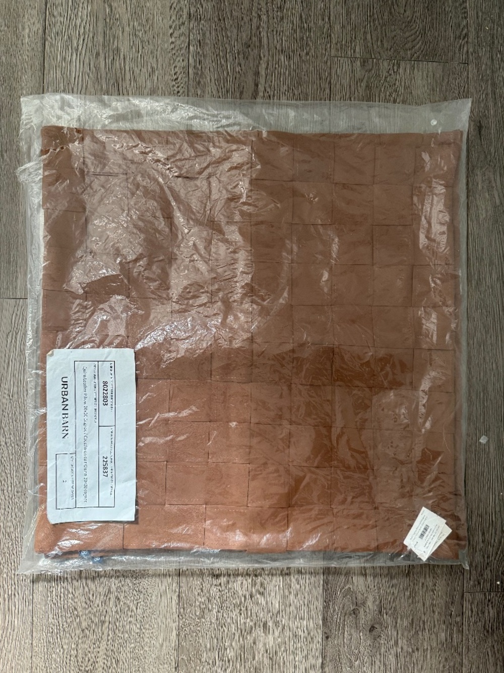 Urban barn genuine leather throw pillows